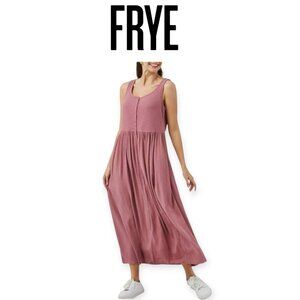 Frye Women's Sleeveless Maxi Dress Dusty Rose size L